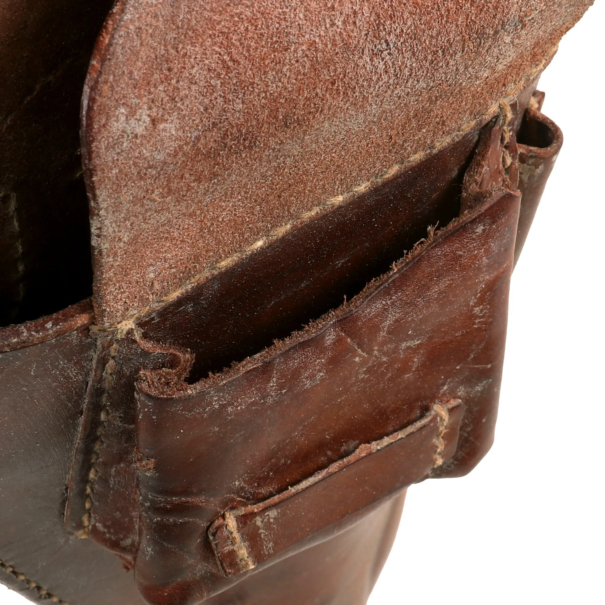 Original Japanese WWII Type 14 Nambu Pistol Leather Holster - Dated 1939 - Excellent
